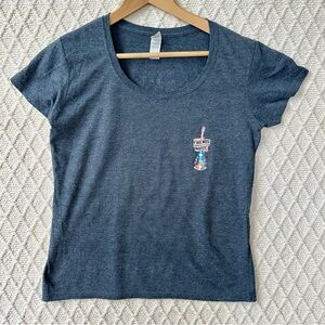 Friends of Music Concert Tour T-Shirt Women's M Gray Gildan Softstyle 2010